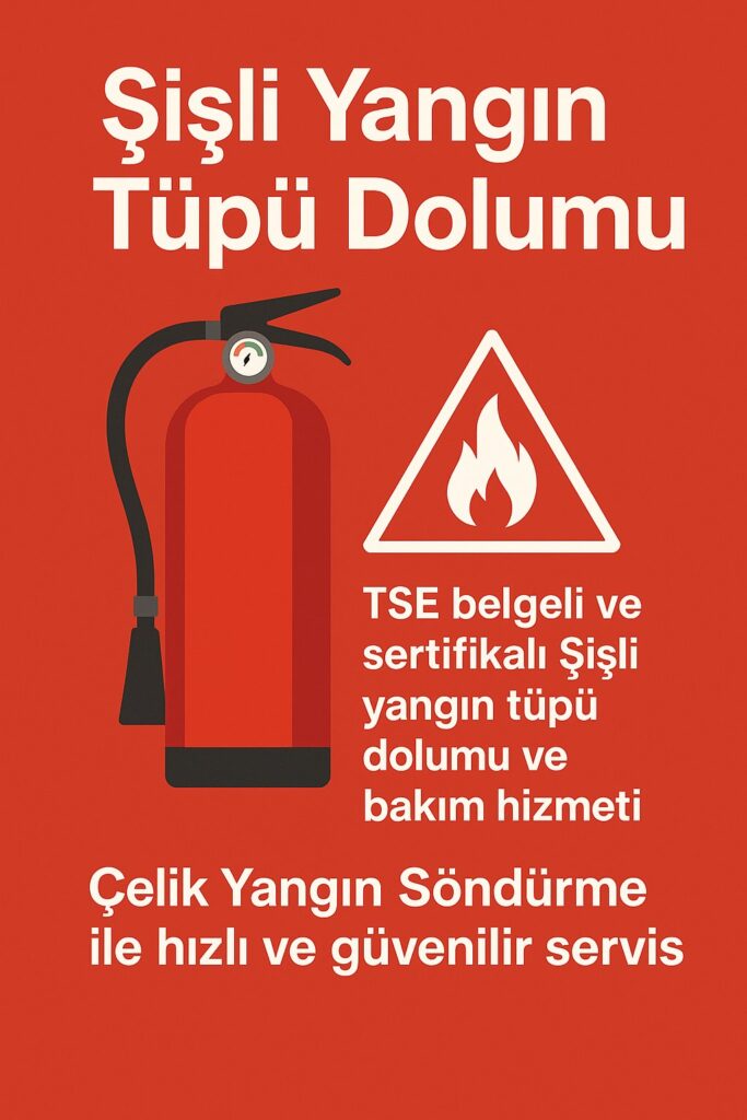 şişli yangın tüpü dolumu görseli - çelik yangın söndürme hizmet tanıtımı