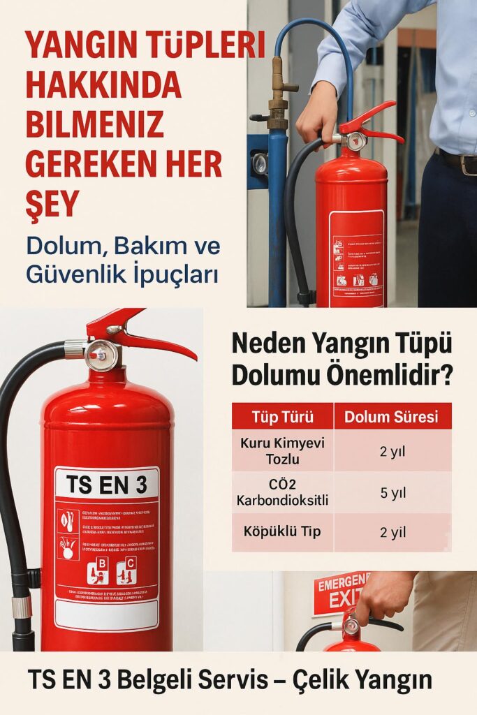 yangın tüpü dolumu, ts en 3 belgeli servis ve yangın güvenliği ipuçları