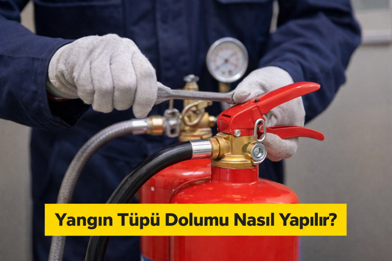 yangın tüpü dolumu nasıl yapılır? (adım adım kontrol ve dolum süreci) 6 kg yangın tüpü dolumu adımları: kontrol, dolum, basınç testi ve etiketleme